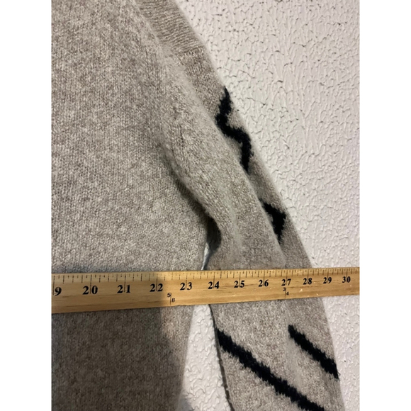 Women’s 360 Cashmere Beige Pure Cashmere Abstract Pullover Sweater Size Small - Picture 6 of 6